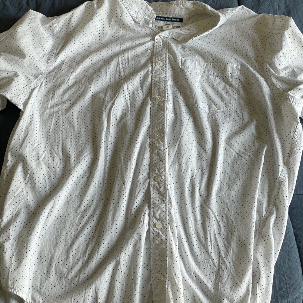 2 Old navy white button down shirts